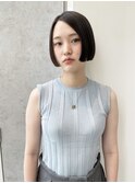 タイトに収まるぷつっとボブ_ショートカット_リップラインボブ