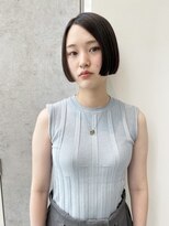 ヒュージ 表参道(huge)&nbsp;タイトに収まるぷつっとボブ_ショートカット_リップラインボブ