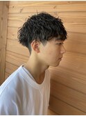 メンズマッシュ×波巻きパーマ