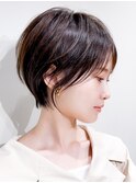 【小顔似合わせ】30代40代前髪あり丸みくびれショート3