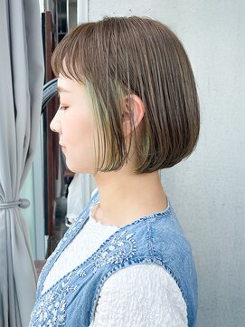 バロックトーキョー(BAROQUE TOKYO) ボブカット/イヤリングカラー【表参道原宿美容室】