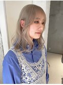<abema>シルバーグレージュ　ハイトーン　ホワイトベージュ