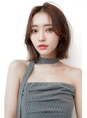 韓国レイヤー顔周りカット透明感カラー髪質改善艶髪シースルー
