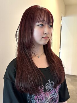 デコ(DECO) 【ayano】レッドブラウン×レイヤーカット
