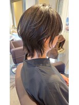 ボニークチュールドットエス(.S)&nbsp;レイヤーショート 韓国風くびれショート ボブ ウルフ 韓国風