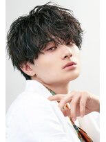 オーシャントーキョー 原宿(OCEAN TOKYO)&nbsp;波巻きパーマシャドウパーマスパイラルパーマツーブロック黒髪