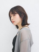 グラ デザイン アンド ヘアー 難波店(GRAS DESIGN & HAIR by HEADLIGHT) ミディアムレイヤー暗めカラーデザインカラーオリーブグレージュ