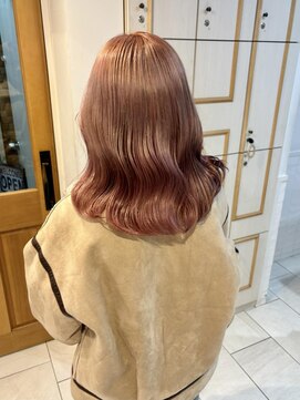 テトラ バイ ネオリーブ 横浜西口店(tetra by neolive) ハイトーン ピンクベージュ ケアブリーチ 暖色カラー 横浜★