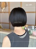 ミニボブ/ショート/襟足スッキリ/丸み