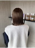ナチュラルブラウン　ヘーゼルブラウン　くすみブラウン