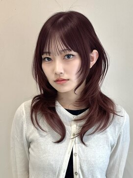 ライン(LINE) 韓国風/レイヤー/前髪カット/オリーブ/透明感/ハッシュカット