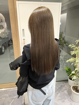 ブリーチなしダブルカラー/オリーブベージュ/ヘーゼルグレージュ