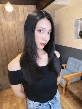 スカイ(SKY) 透明感カラー/髪質改善/縮毛矯正/韓国風レイヤーカット