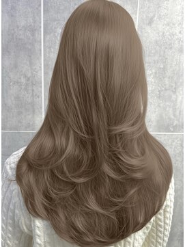 アマトウキョウスマートサロン(AMA TOKYO×Smart Salon) ヘーゼルベージュ ブリーチなし レイヤーカット 海外風