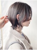 【morio 原宿】ショートレイヤーウルフ　グレージュ