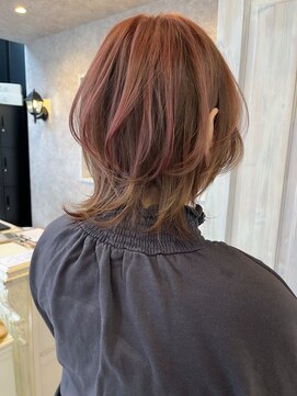 キャアリー(Caary) 福山人気ブリーチなしデザイン艶髪アンブレラカラー白髪ぼかし