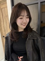 エトワ 中央店(etoi)&nbsp;大分ハッシュカット胸上鎖骨下ミディアムレイヤースタイルかるめ