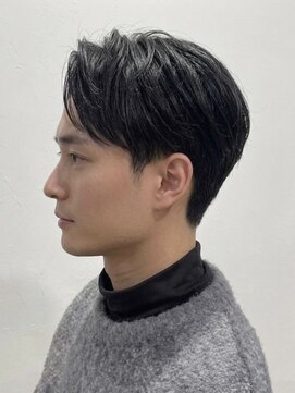 ピボット 梅田(PIVOT) 【梅田北新地メンズカット】大人のナチュラルセンターパート