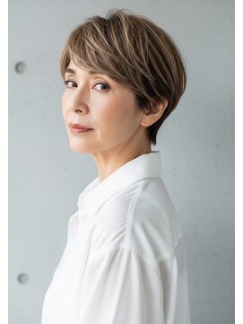 プラグ ヘアーデザイン 大名店(PLUG hair design) *ショートボブ/ショートヘア/脱白髪染め/白髪ぼかし/髪質改善