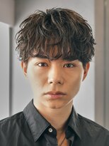 フィフス 大分(fifth)&nbsp;大分シャドウパーマメンズカットラウンドマッシュツーブロック