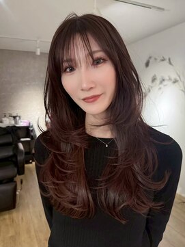 エトワ 中央店(etoi) 大分韓国かき上げレイヤーカット大人レイヤー顔まわりレイヤー