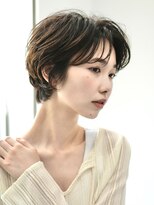 インセプション 銀座(INCEPTION) 切りっぱなしショート・ボブ/絶壁解消/前髪なし/40代/30代/丸顔
