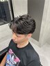 【メンズ限定◇トレンドパーマ】カット+フェザーパーマ（ケアパーマ使用）