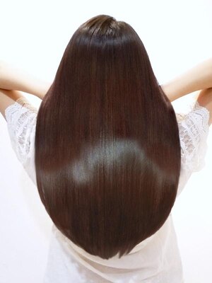 会津★オーガニックトリートメント★ダメージヘアもしっかりケア♪髪質を改善し、艶感を引き出す