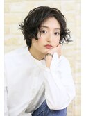 セミウェット　ウェーブショート