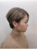 ミルクティーショート×ハニーベージュ