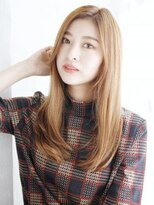 ナル 白山神社参道通り店(nalu) かきあげバングのナチュラルロング