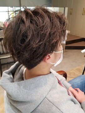 ルークス 中央林間(LOOOKS) メンズ パーマ センターパート