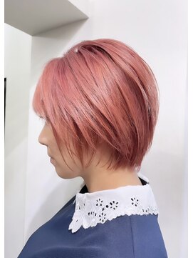 ナイン 麻布十番(NINE) ピンクショートボブ☆