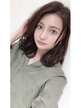 ネイロ 錦糸町(NeiRo) 前髪カタログくびれミディイヤリングカラーラベンダーカラー