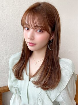 アフロート ディル(AFLOAT D'L) 大人かわいい 2wayバング レイヤーカット グレーベージュ