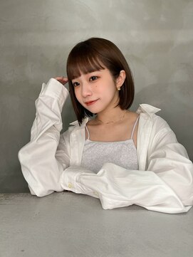 ロンドプロフィール 浦和(Lond profil) 【ワンランク上のボブ】切りっぱなしボブペールベージュ【浦和】