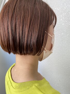 イロ(iro*) ピンクブラウン×ミニボブ*