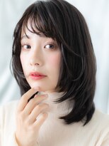 ドクターズ サロン ラブ(Dr's Salon LAB)&nbsp;黒髪ツヤ感の顔周りレイヤーロングc古河20代30代40代