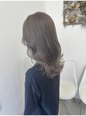 クール×グレージュ×透明感×ツヤ
