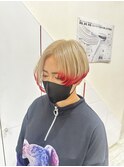アシンメトリーエンドカラー