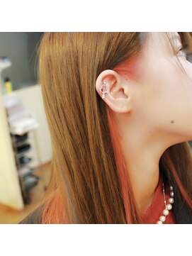 グラップ 本厚木店(gra-up) 縮毛矯正 イヤリングカラー