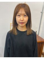 ペイジヘアー(paige hair)&nbsp;ブリーチなしベージュ前髪シースルー