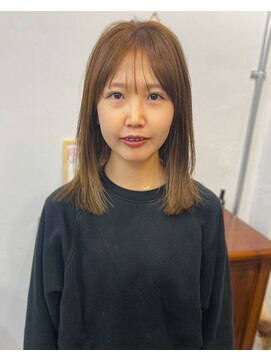 ペイジヘアー(paige hair) ブリーチなしベージュ前髪シースルー