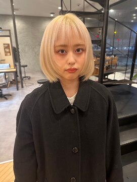 ラヴィズム 長岡店(LUVISM) ミルクティーベージュダブルカラーブリーチ新潟長岡宮関