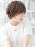 大人かわいい斜めバングくせ毛風ボブパーマh4越谷20代30代40代