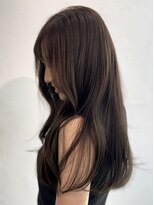 ザザアオヤマ(ZA/ZA AOYAMA)&nbsp;表参道レイヤーカット/オリーブカラー/オリーブベージュ