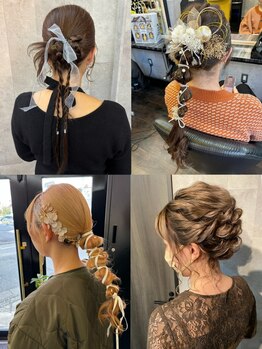 プレイスリー(PLAY 3)の写真/結婚式やイベントは勿論、推し活、デートにも!ヘアセット郡山には常設メニューに無いコーンロウにも対応◎