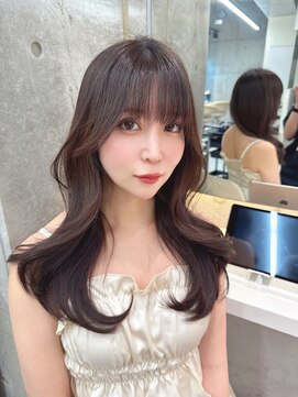 ロンドメリア 天神大名店(Lond Melia) イメチェンヘアスタイル美髪のススメワイドバングブルーブラック