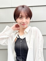 ロンド レグリーズ 立川(Lond leglise)&nbsp;ショート/オリーブグレー/グランマッシュ/小顔/前髪/顔周り/立川