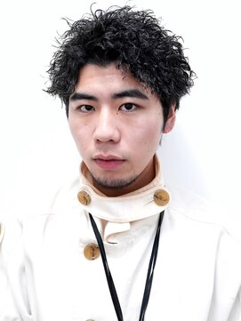 グラシアス(gracias) メンズカット刈り上げセンターパートサーフカール1103